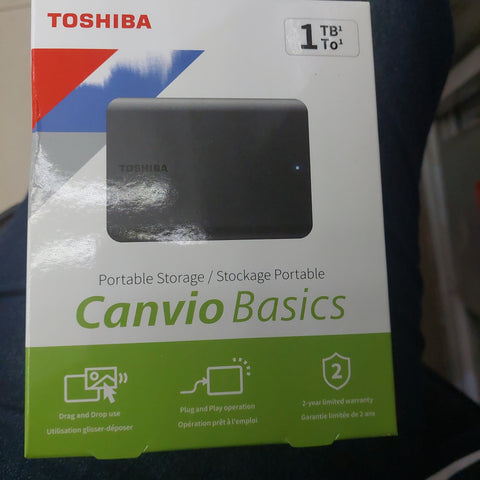 TOSHIBA CANVIO BASICS 1TB HARD DRIVE