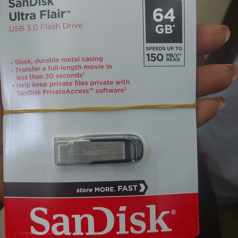 SANDISK ULTRA FLAIR 64GB FLASH