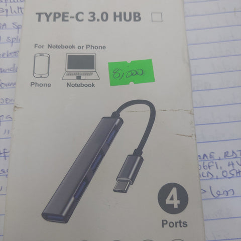 3.0 4PORTS TYPE-C USB HUB