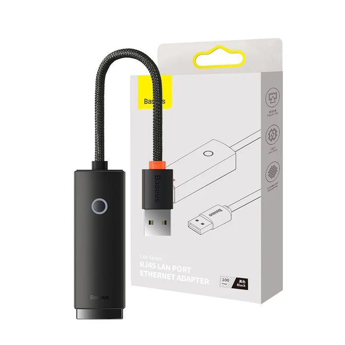 Baseus RJ45 LAN Port Ethernet Adapter 100Mbps - Joche