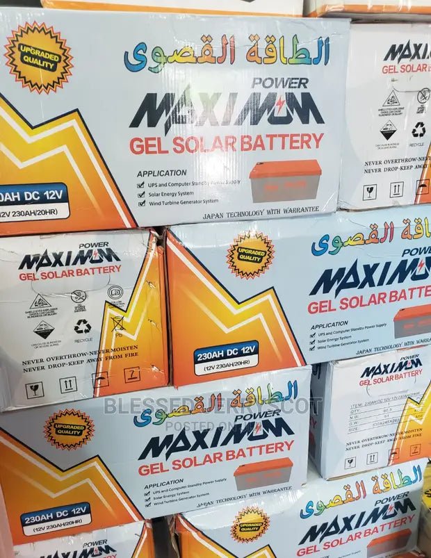 Maximum Gel Solar Battery - Joche