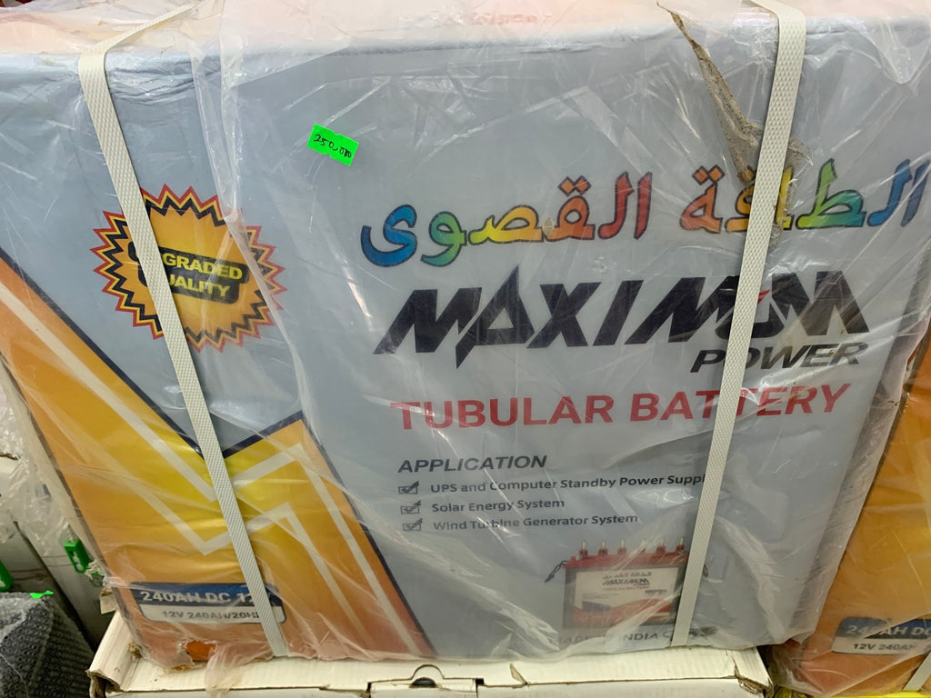 MAXIMUM TUBULAR BATTERY 240A/12V - Joche