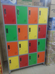 16 HOLE COLOUR LOCKER CABINET