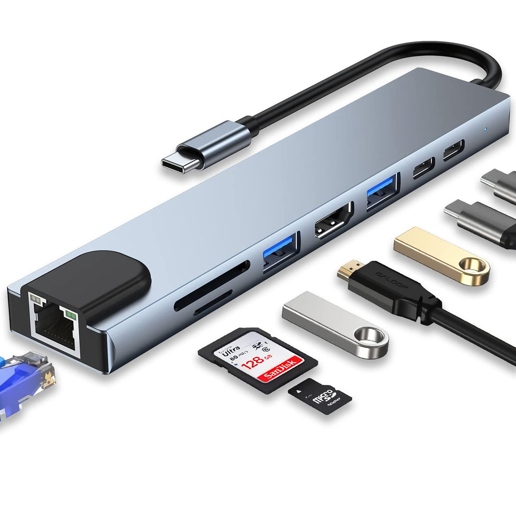 Type - C to HDMI 8 - in - 1 Docking Station - Joche