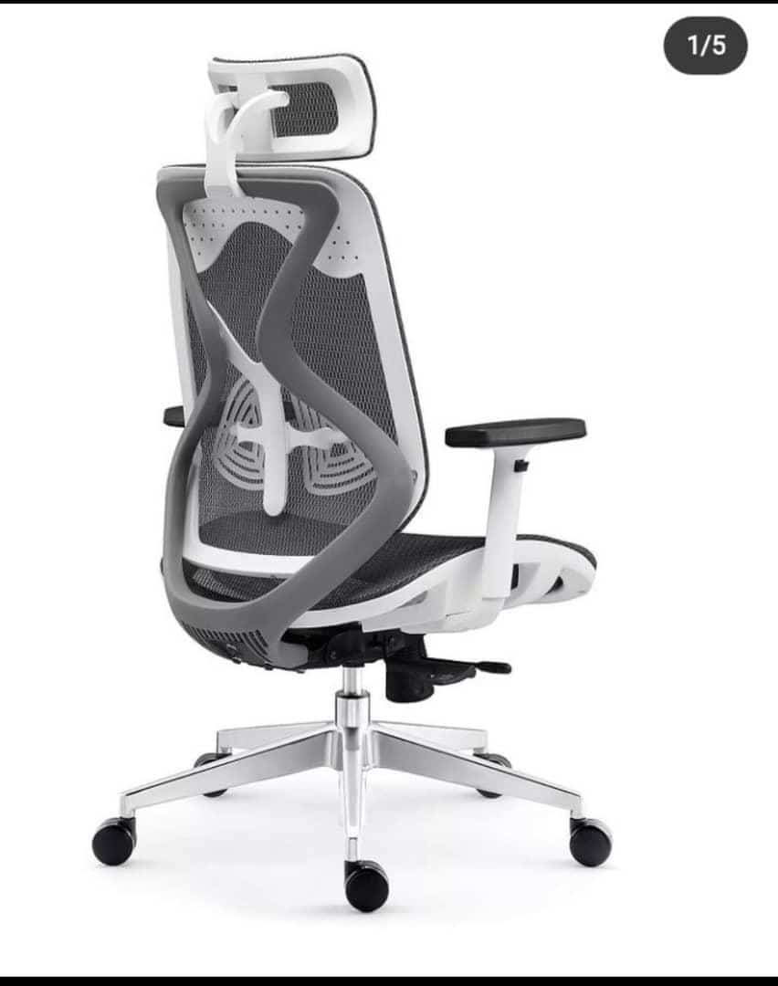 White mesh recline chair - Joche