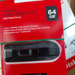 SANDISK 64GB 3.0 CRUZER BLADE FLASH