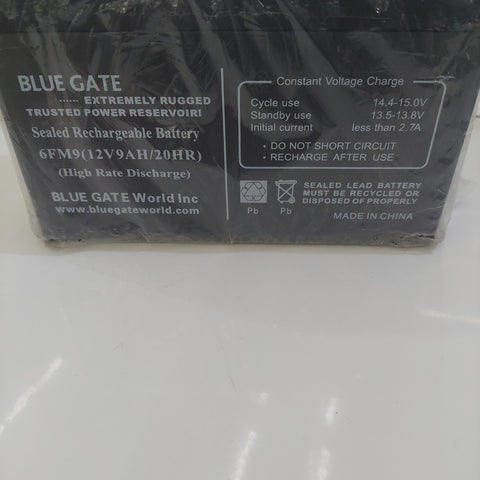 BLUE GATE UPS BATTERY 12V,9A