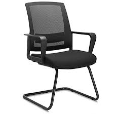 VISITOR  CHAIR MESH CURVED LEG