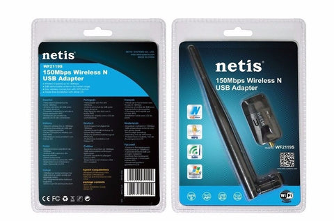 NETIS 150MBPS WIRELESS AND USB ADAPTER WF 2119S