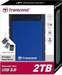 TRANSCEND EXTERNAL HARD DRIVE 2TB