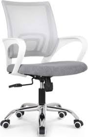 OFFICE CHAIR WITH WHITE HANDLE