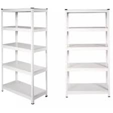 METAL SHELVE RACK WHITE